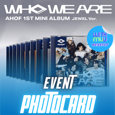 AHOF 1ST MINI ALBUM WHO WE ARE  (JEWEL VER.)   |  KPOP USA WITHMUU OFFICIAL  PHOTOCARD  (RANDOM 1 OUT OF 9)