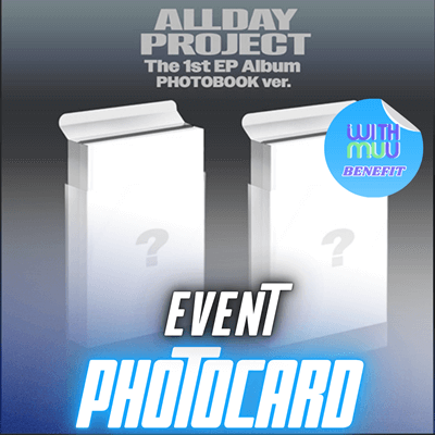 ALLDAY PROJECT 1ST EP ALBUM ALLDAY PROJECT  (PHOTOBOOK VER.) -  2 ALBUMS SET   |  KPOP USA WITHMUU OFFICIAL PHOTOCARD (RANDOM 1 OUT OF 5)  + ADDED PHOTOCARD  (SET ONLY)