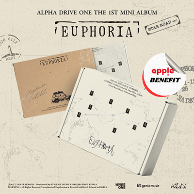 ALPHA DRIVE ONE THE 1ST MINI ALBUM  EUPHORIA  (STAR ROAD VER.)     |  KPOP USA APPLE OFFICIAL PHOTOCARD (RANDOM 1 OUT OF 8)