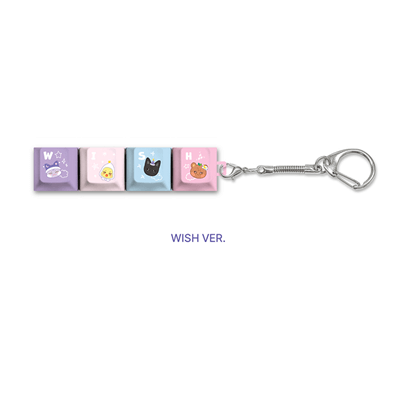 ATEEZ X ANITEEZ IN DREAMLAND OFFICIAL MD  KEY-CAP KEYRING     |  INCLUDES OFFICIAL CHARACTER POB  (RANDOM 1 OUT OF 4)