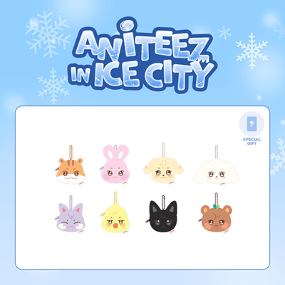 ATEEZ ANITEEZ IN ICE CITY OFFICIAL MD  MINI POUCH  + OFFICIAL PHOTOCARD INCLUDED