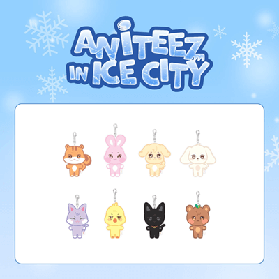 ATEEZ ANITEEZ IN ICE CITY OFFICIAL MD  PLUSH KEYRING