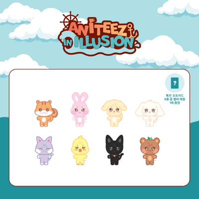 ATEEZ OFFICIAL MD ANITEEZ IN ILLUSION   PLUSH DOLL   + OFFICIAL PHOTOCARD INCLUDED