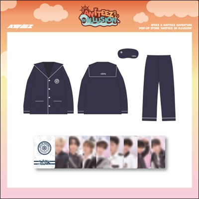ATEEZ OFFICIAL MD ANITEEZ IN ILLUSION   PAJAMAS & SLEEP SHADE SET