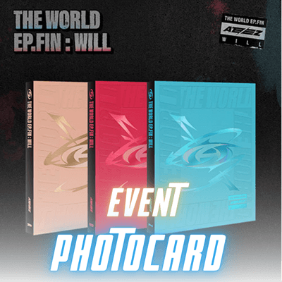 ATEEZ ALBUM THE WORLD EP.FIN : WILL  (Korean Ver) | KPOP USA EXCLUSIVE SELFIE PHOTOCARD INCLUDED (RANDOM 1 OUT OF 8)