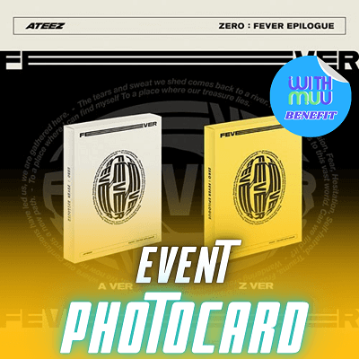 ATEEZ ALBUM ZERO : FEVER EPILOGUE  (PLATFORM VER.)   |    KPOP USA WITHMUU OFFICIAL PHOTOCARD  (RANDOM 1 OUT OF 8)