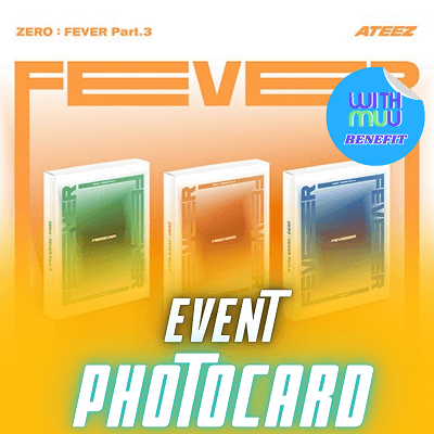 ATEEZ ALBUM ZERO : FEVER PART.3  (PLATFORM VER.)   |    KPOP USA WITHMUU OFFICIAL PHOTOCARD  (RANDOM 1 OUT OF 8)