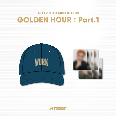 ATEEZ GOLDEN HOUR : PART.1 OFFICIAL MD  WORK BALL CAP