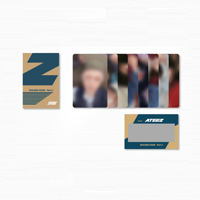 ATEEZ GOLDEN HOUR : PART.1 OFFICIAL MD  PHOTO & SCRATCH CARD SET