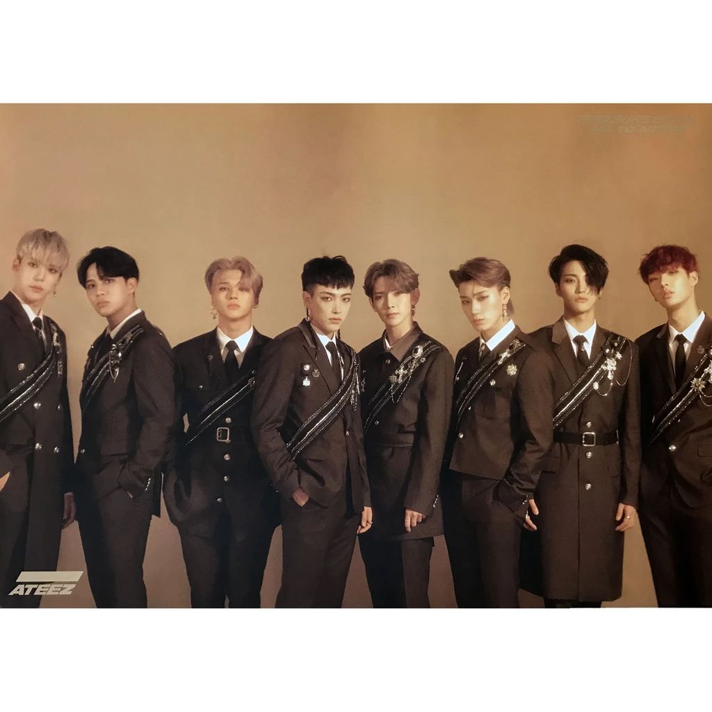 ATEEZ 1ST ALBUM TREASURE EP FIN ALL TO ACTION OFFICIAL POSTER (2 POSTERS SET)