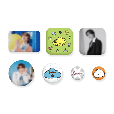 EXO BAEKHYUN REVERIE WORLD TOUR OFFICIAL MD    [PIN BUTTON SET]