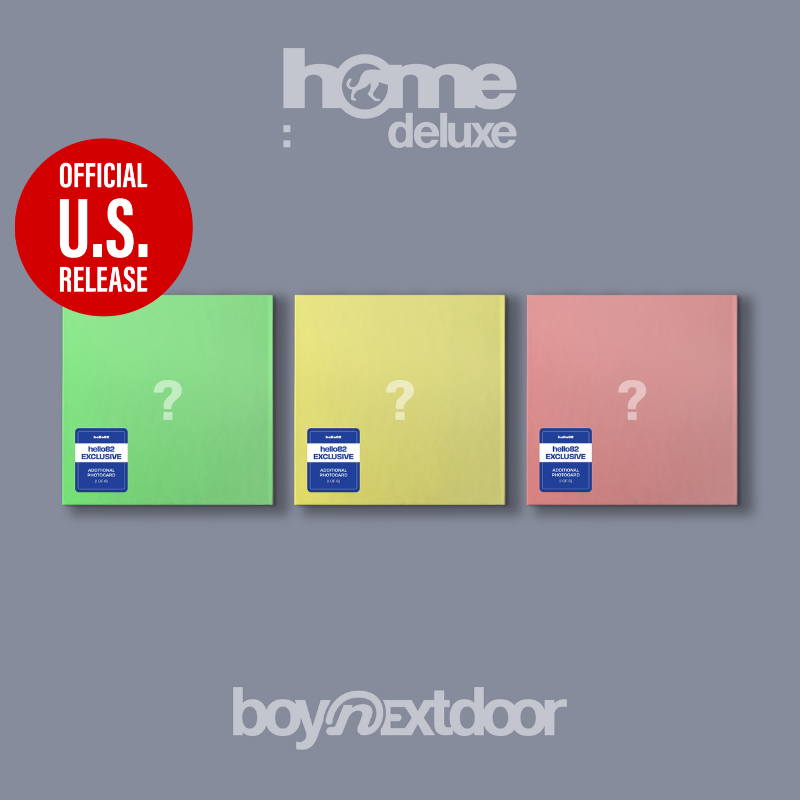 BOYNEXTDOOR  1ST STUDIO ALBUM REPACKAGE  HOME: DELUXE    (U.S VER)   [HELLO82 EXCLUSIVE]  -  2  ALBUMS SET     |   INCLUDES HELLO82 OFFICIAL  PHOTOCARD  (RANDOM 1 OUT OF 6)       [PRE]