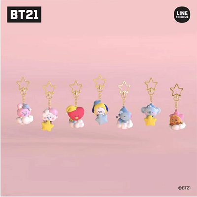 BT21 OFFICIAL BABY FIGURE KEY RING | JAPAN LIMITED EDITION
