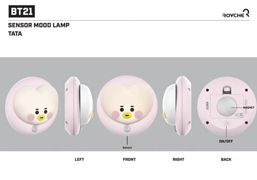 BT21 X ROYCHE BABY SENSOR MOOD LAMP 7 PIECE SET