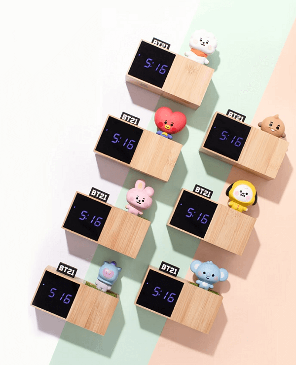 BT21 BABY LED DIGITAL DESK CLOCK