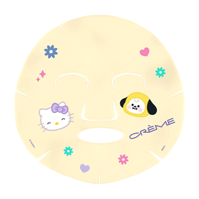 THE CRÈME SHOP X HELLO KITTY & BT21 PRINTED ESSENCE SHEET MASK (GLOW BRIGHT)
