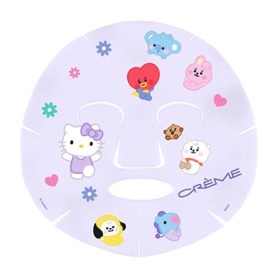 THE CRÈME SHOP X HELLO KITTY & BT21 PRINTED ESSENCE SHEET MASK (HYDRATION BURST)