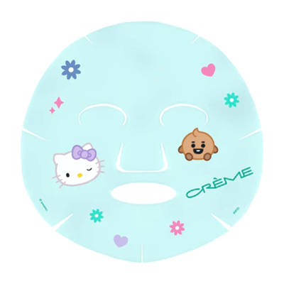 THE CRÈME SHOP X HELLO KITTY & BT21 PRINTED ESSENCE SHEET MASK (PURE RENEWAL)