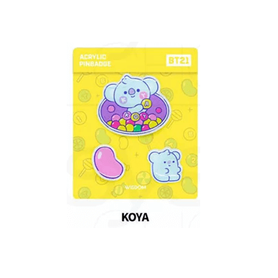 BT21 OFFICIAL JELLY CANDY ACRYLIC PINBADGE