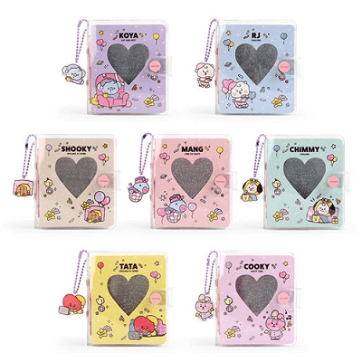 BT21 PARTY BINDER PHOTO COLLECT BOOK + ACRYLIC KEY RING