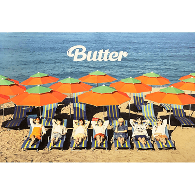 BTS BUTTER SINGLE ALBUM POSTER PEACHES VERSION