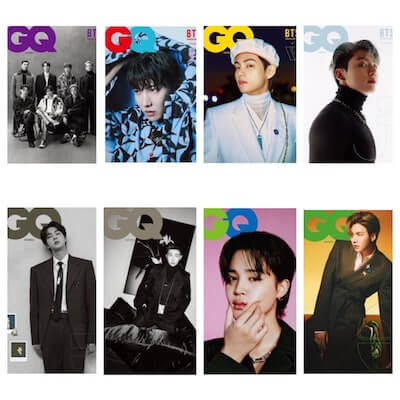 BTS GQ KOREA JANUARY 2022 MAGAZINE | 8 MAGAZINE SET