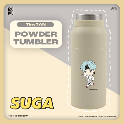 BTS RUN TINYTAN POWDER TUMBLER