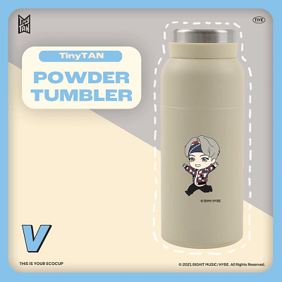 BTS RUN TINYTAN POWDER TUMBLER