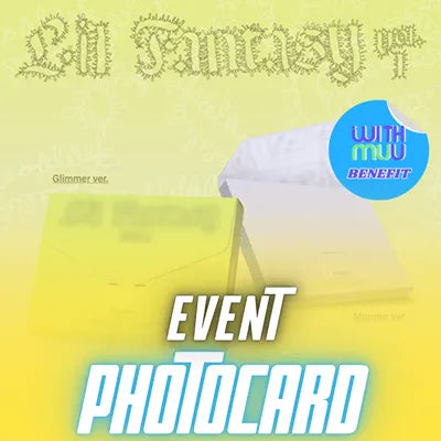 TWICE CHAEYOUNG 1ST ALBUM LIL FANTASY  VOL.1  -  2 ALBUMS SET    |  KPOP USA WITHMUU OFFICIAL  PHOTOCARD (RANDOM 1 OUT OF 4)   +  ADDED STAMP STICKER  (SET ONLY)