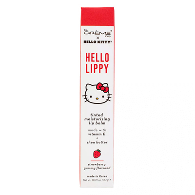 THE CRÈME SHOP X HELLO KITTY  [HELLO LIPPY]  TINTED MOISTURIZING LIP BALM (STRAWBERRY SWEETHEART)