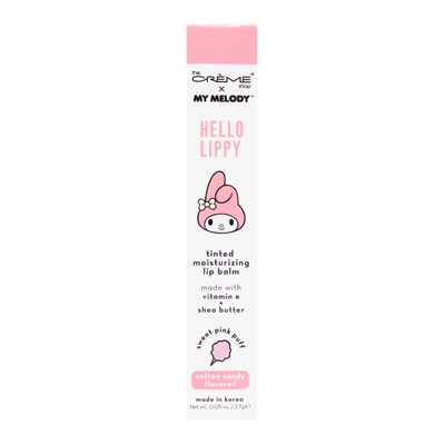 THE CRÈME SHOP X MY MELODY  [HELLO LIPPY]  TINTED MOISTURIZING LIP BALM (SWEET PINK PUFF)