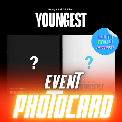 DAY6 YOUNG K 2ND ALBUM YOUNGEST  (PHOTOBOOK VER.)  -  2 ALBUMS SET    |  KPOP USA WITHMUU OFFICIAL  PHOTOCARD  (RANDOM 1 OUT OF 2)       [PRE]