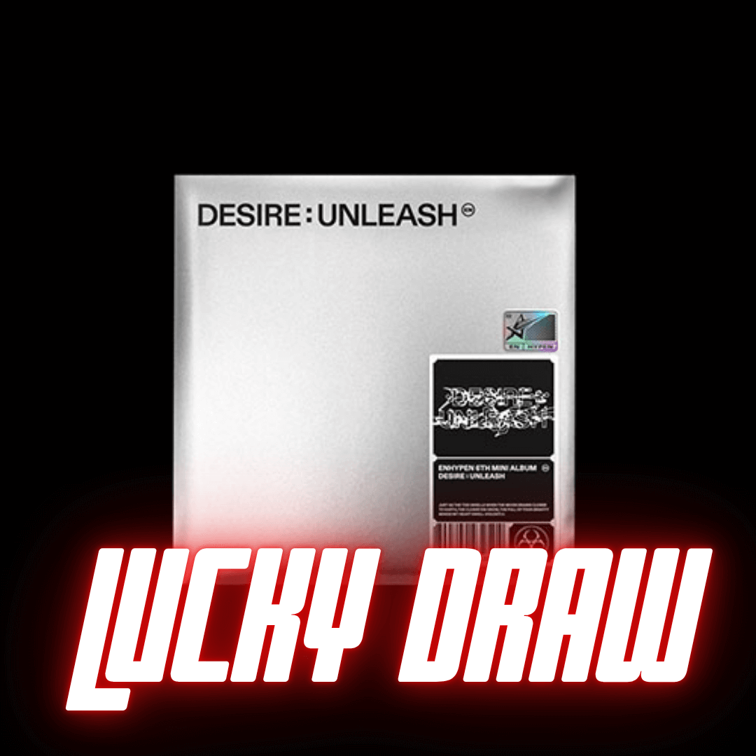 [LUCKY DRAW] ENHYPEN 6TH MINI ALBUM DESIRE : UNLEASH    (ENGENE VER.)   -  7 ALBUMS SET    |  KPOP USA WITHMUU OFFICIAL  PHOTOCARD  (RANDOM 1 OUT OF 7)