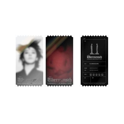 G-DRAGON 2025 WORLD TOUR  ÜBERMENSCH  OFFICIAL MD   [PHOTO TICKET]