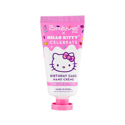 THE CRÈME SHOP X HELLO KITTY  CELEBARTE [SHEA BUTTER & VITAMIN E]  MOISTURIZING HAND CRÈME  (BIRTHDAY CAKE)
