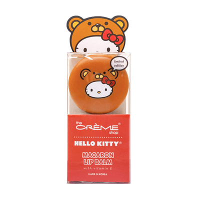 THE CRÈME SHOP X HELLO KITTY  [VITAMIN E & SHEA BUTTER]  MACARON LIP BALM  (RED VELVET)