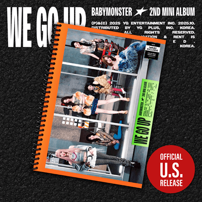 BABYMONSTER  2ND MINI ALBUM  WE GO UP  (U.S VER)   HELLO82 [POP-UP EXCLUSIVE]    |   INCLUDES U.S EXCLUSIVE PHOTOCARD (RANDOM 1 OUT OF 6)  + HELLO82 EXCLUSIVE PHOTOCARD (RANDOM 1 OUT OF 6)