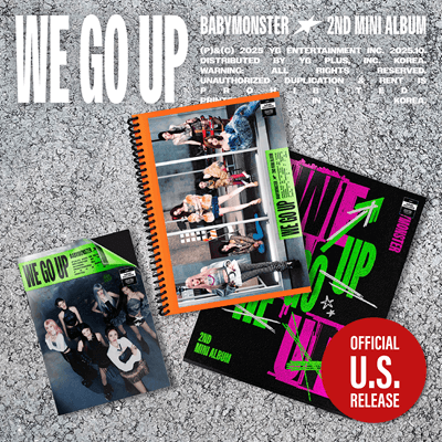 BABYMONSTER  2ND MINI ALBUM  WE GO UP  (U.S VER)   HELLO82 [POP-UP EXCLUSIVE]    |   INCLUDES U.S EXCLUSIVE PHOTOCARD (RANDOM 1 OUT OF 6)  + HELLO82 EXCLUSIVE PHOTOCARD (RANDOM 1 OUT OF 6)