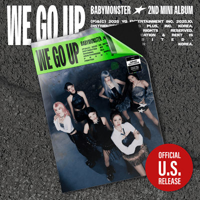 BABYMONSTER  2ND MINI ALBUM  WE GO UP  (U.S VER)   HELLO82 [POP-UP EXCLUSIVE]    |   INCLUDES U.S EXCLUSIVE PHOTOCARD (RANDOM 1 OUT OF 6)  + HELLO82 EXCLUSIVE PHOTOCARD (RANDOM 1 OUT OF 6)