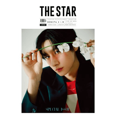 MONSTA X I.M  THE STAR  2025-03 MAGAZINE   |  INCLUDES PRE ORDER GIFT:  2 OFFICIAL PHOTOCARDS (I.M PC  + XIKERS PC)