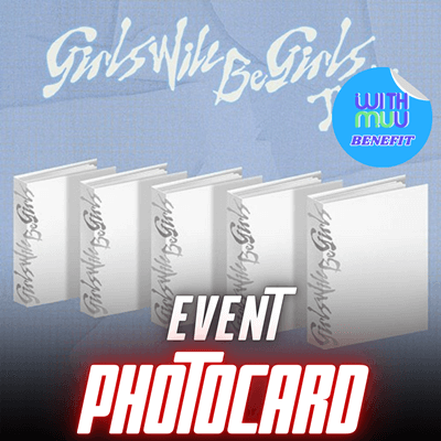 ITZY ALBUM GIRLS WILL BE GIRLS  (BINDER VER.)    |  KPOP USA WITHMUU OFFICIAL  PHOTOCARD  (RANDOM 1 OUT OF 5)