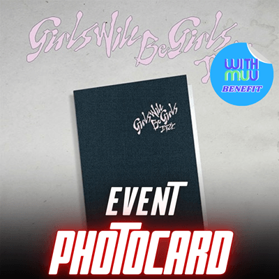 ITZY ALBUM GIRLS WILL BE GIRLS  (FOLDER VER.)   |  KPOP USA WITHMUU OFFICIAL  PHOTOCARD  (RANDOM 1 OUT OF 5)