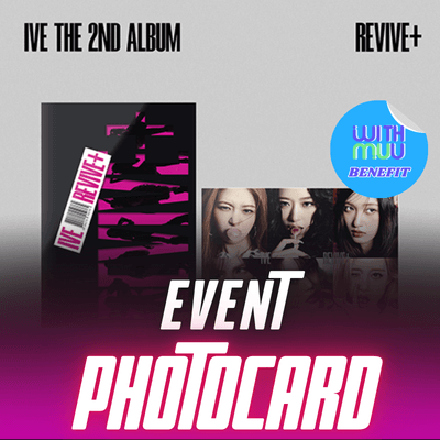 IVE THE 2ND ALBUM REVIVE+     |   KPOP USA WITHMUU OFFICIAL PHOTOCARD (RANDOM 1 OUT OF 6)