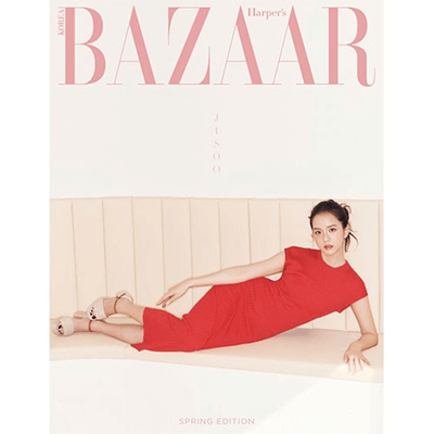 BLACKPINK JISOO BAZAAR KOREA  MAGAZINE  25 YEARS SPRING EDITION