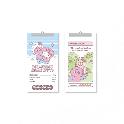 SHINEE KEY x HELLO KITTY POP-UP STORE OFFICIAL MD   [DIY KEYRING LABEL CHARM]
