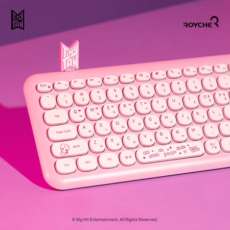 BTS TINYTAN X ROYCHE WIRELESS KEYBOARD