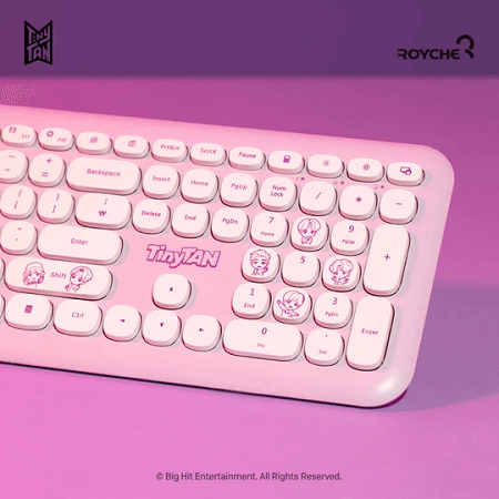 BTS TINYTAN X ROYCHE WIRELESS KEYBOARD