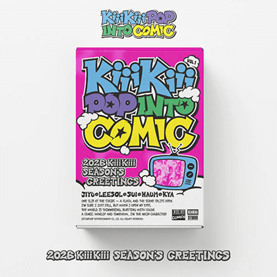KIIIKIII 2026 SEASON'S GREETINGS  [KIIIKIII POP INTO COMIC]   |  INCLUDES PRE ORDER GIFT OFFICIAL PHOTOCARD  (RANDOM 1 OUT OF 5)