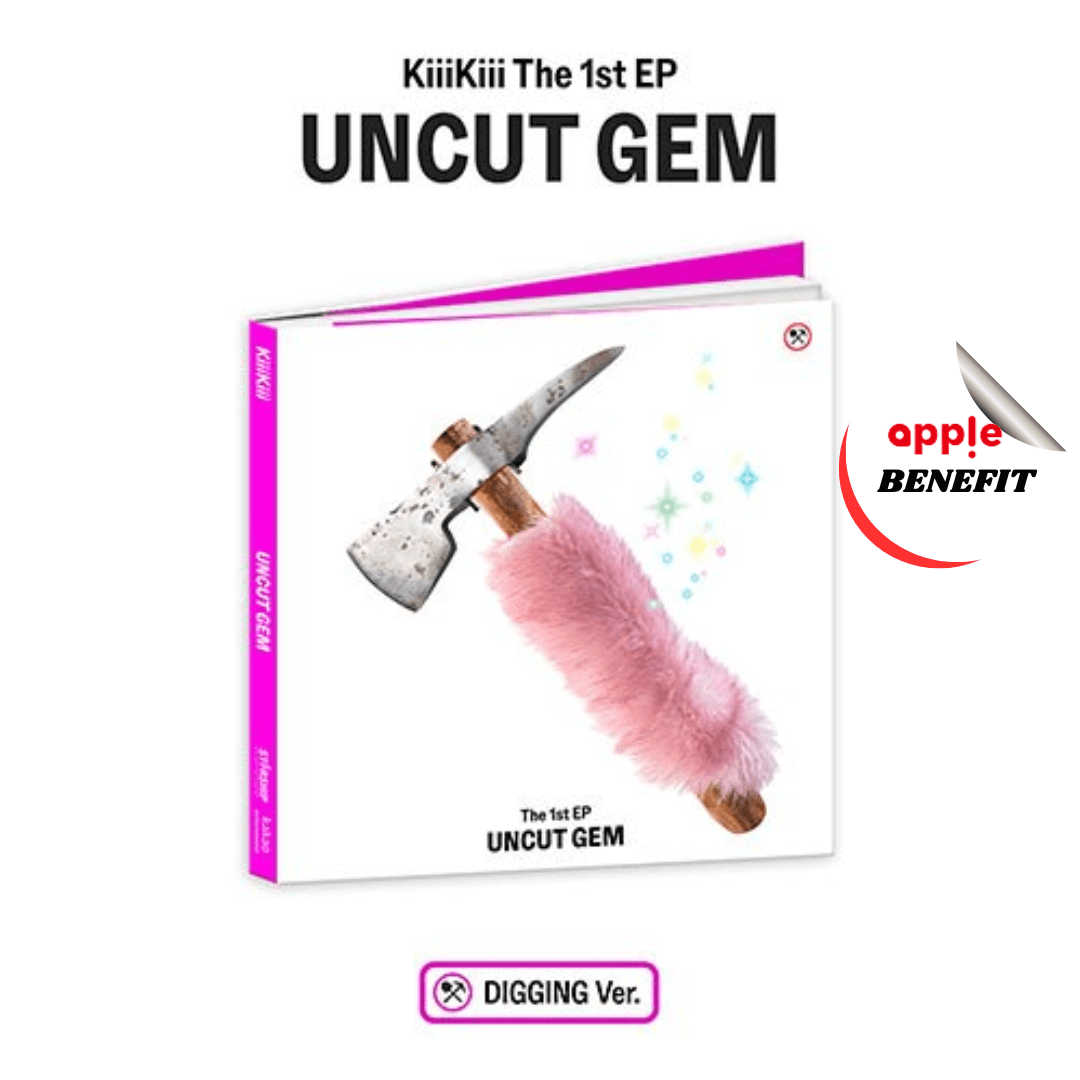 KiiiKiii 1ST EP ALBUM UNCUT GEM (DIGGING VER.)    |    KPOP USA APPLE OFFICIAL PHOTOCARD  (RANDOM 1 OUT OF 5)