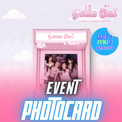 KISS OF LIFE 2026 SEASON'S GREETINGS  [GAME ON!]    |  KPOP USA WITHMUU OFFICIAL PHOTOCARD (RANDOM 1 OUT OF 4)